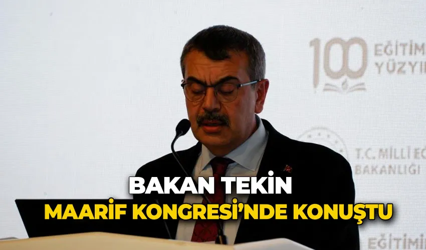 Bakan Tekin: 