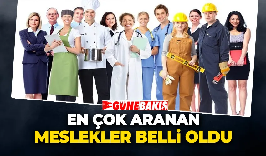 En Çok Aranan Meslekler Belli Oldu 