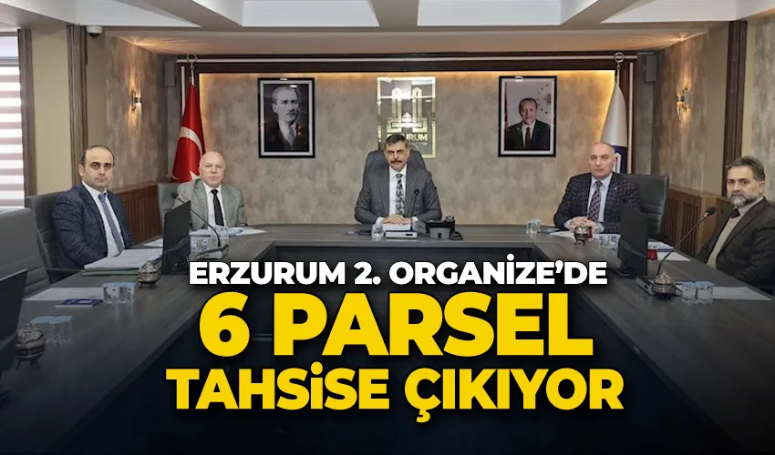 Erzurum 2. Organize’de 6 parsel tahsise çıkıyor