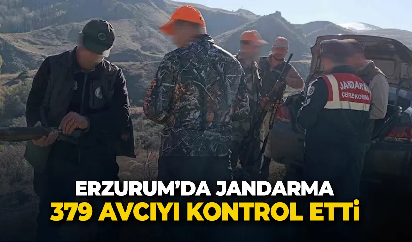 Jandarma 379 avcıyı kontrol etti