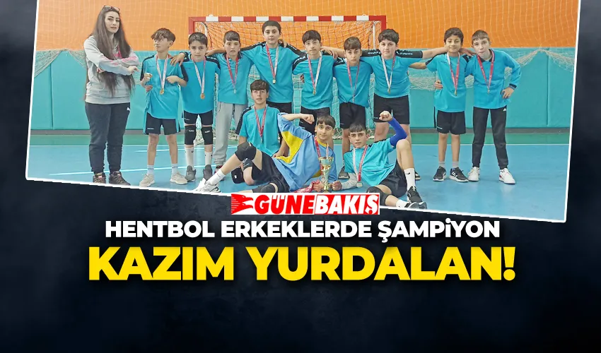 Hentbol Erkeklerde Şampiyon Kazım Yurdalan!
