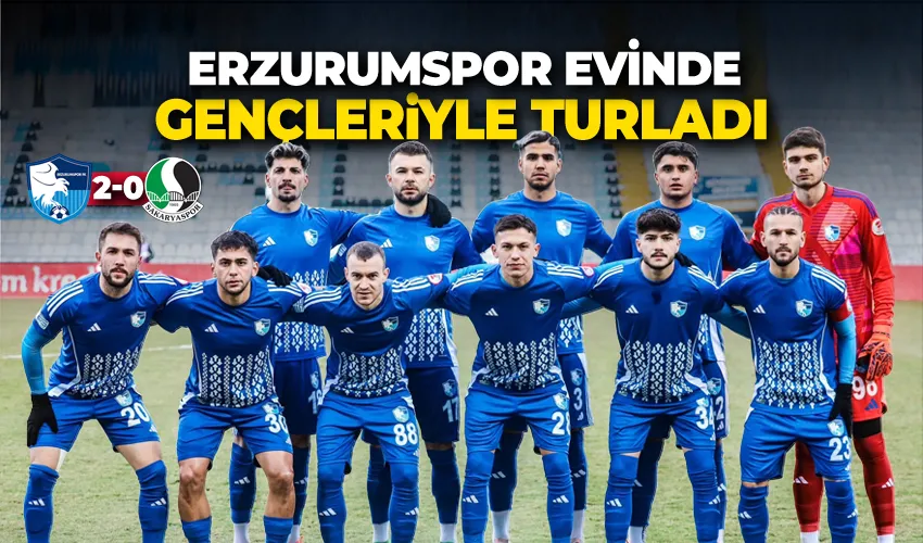 Erzurumspor evinde gençleriyle turladı