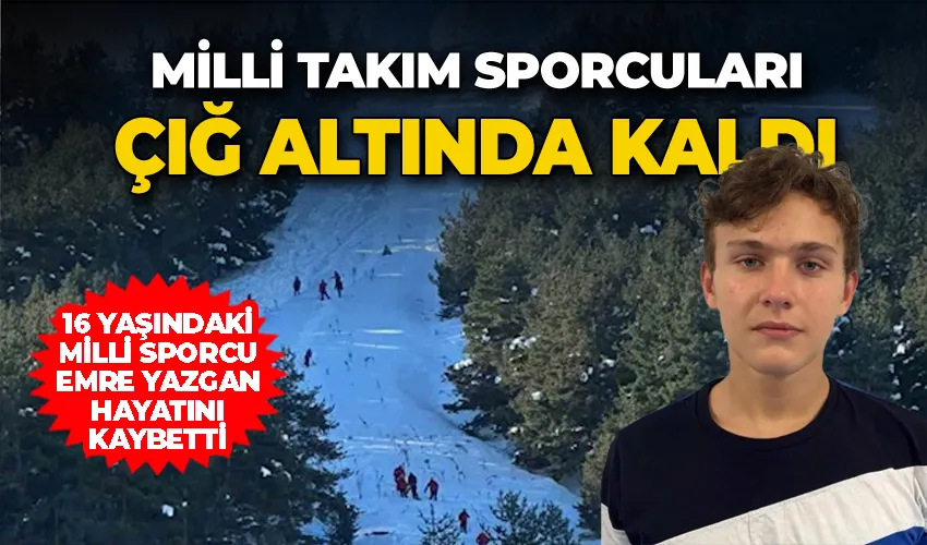 Milli takım sporcuları çığ altında kaldı