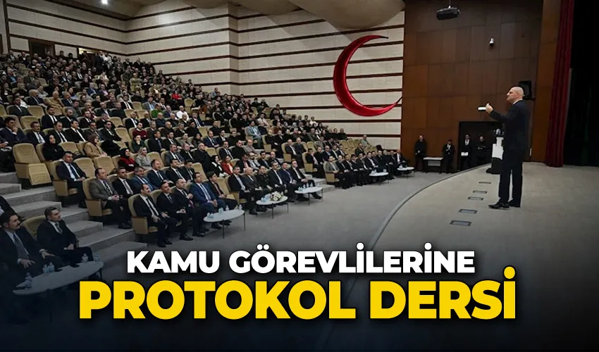 Kamu görevlilerine protokol dersi