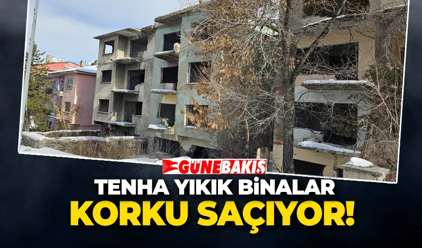 Erzurum SGK Binası Yanındaki Tenha Yıkık Binalar Vatandaşı Rahatsız Ediyor