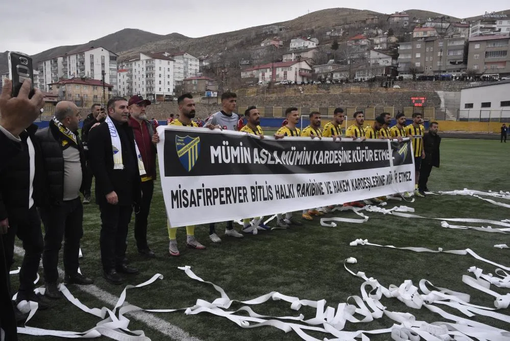 Bölgesel amatör maçta olaylar çıktı