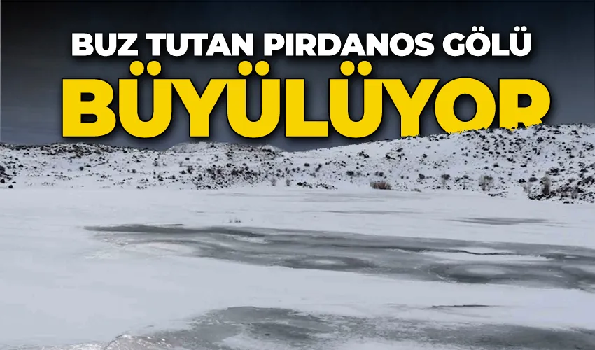 Buz Tutan Pırdanos Gölü büyülüyor