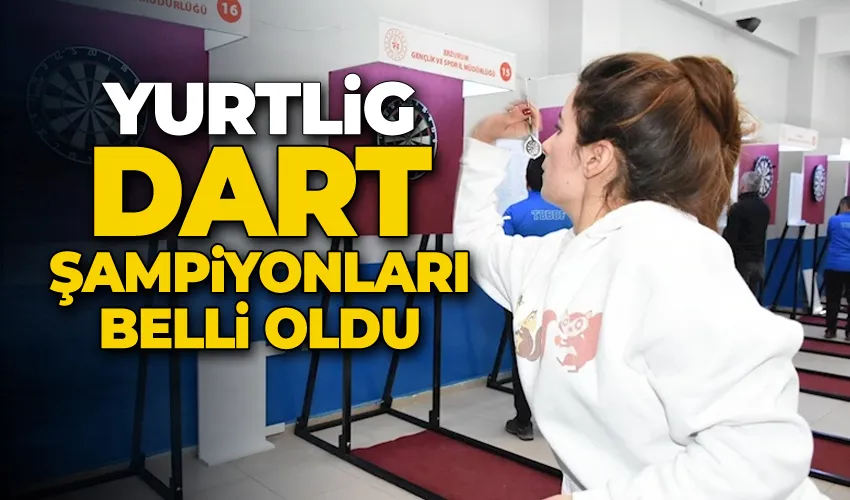 YURTLİG dart şampiyonları belli oldu