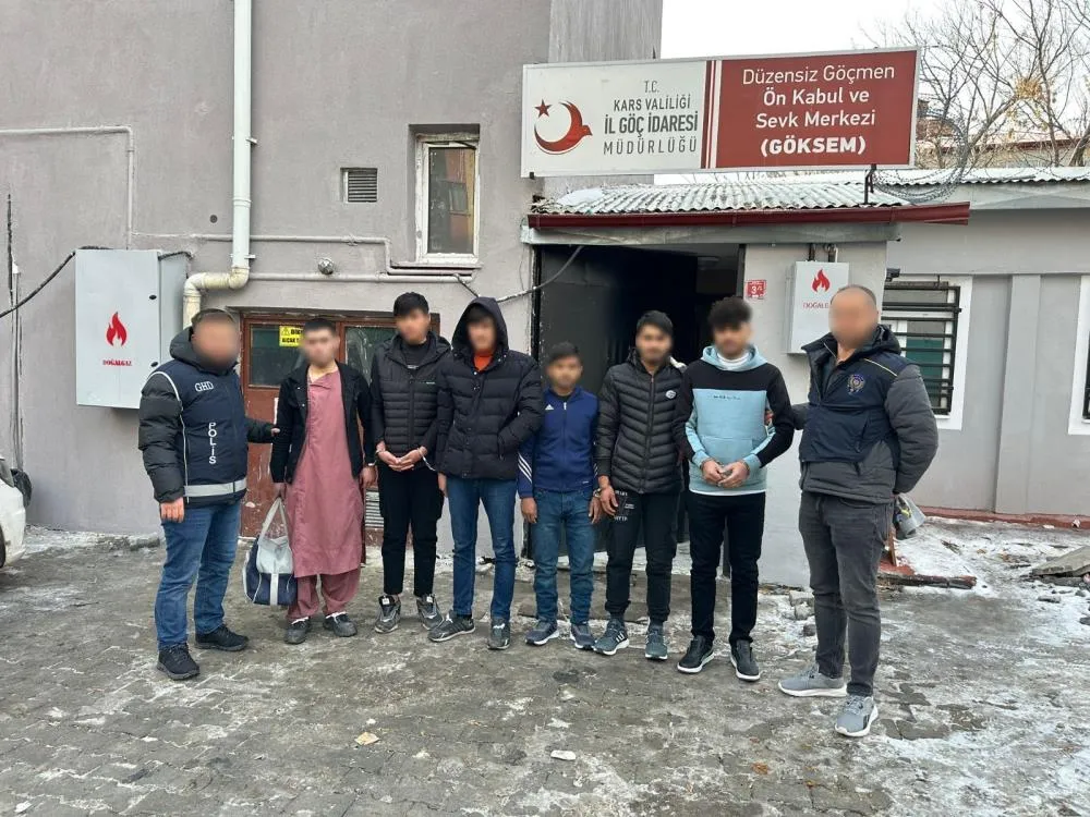 Kars’ta 6 düzensiz göçmen yakalandı