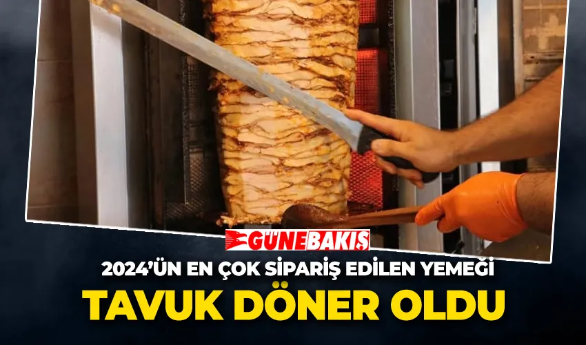 2024’ün En Çok Sipariş Edilen Yemeği Tavuk Döner Oldu 