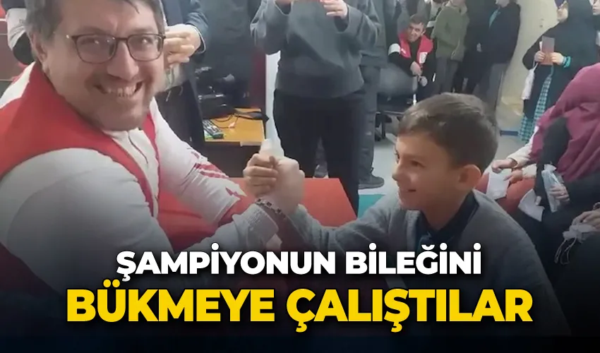 Şampiyonun bileğini bükmeye çalıştılar