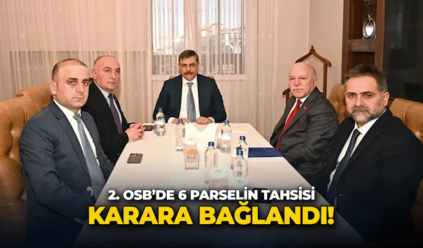 2. OSB’de 6 parselin tahsisi karara bağlandı