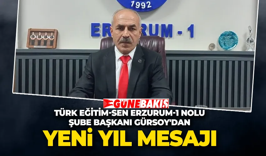 Türk Eğitim-Sen Erzurum-1 Nolu Şube Başkanı Yusuf Kenan Gürsoy