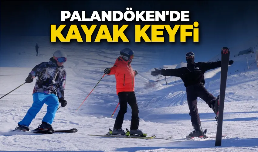 Palandöken’de kayak keyfi