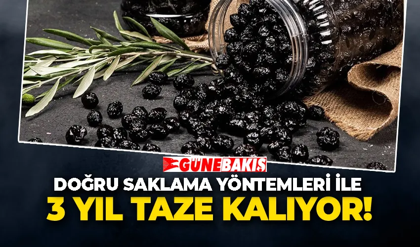 Doğru saklama yöntemleri ile 3 yıl taze kalıyor!