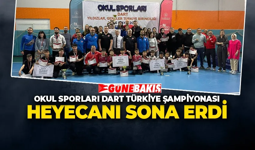 Okul Sporları Dart Türkiye Şampiyonası Heyecanı Sona Erdi