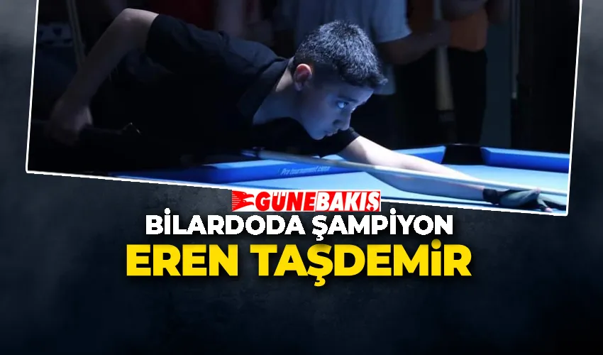 Bilardoda Şampiyon Eren Taşdemir