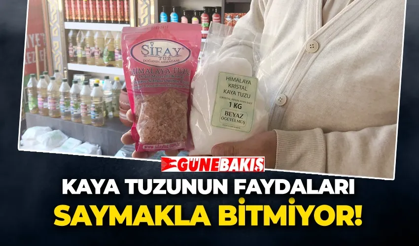 Kaya tuzunun faydaları saymakla bitmiyor!