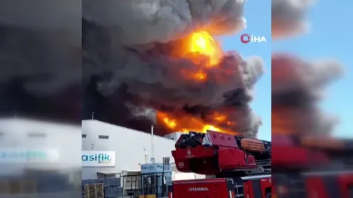 Kocaeli’de korkutan fabrika yangını
