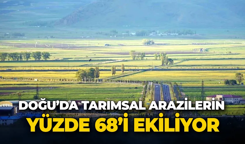 Doğu’da tarımsal arazilerin yüzde 68’i ekiliyor