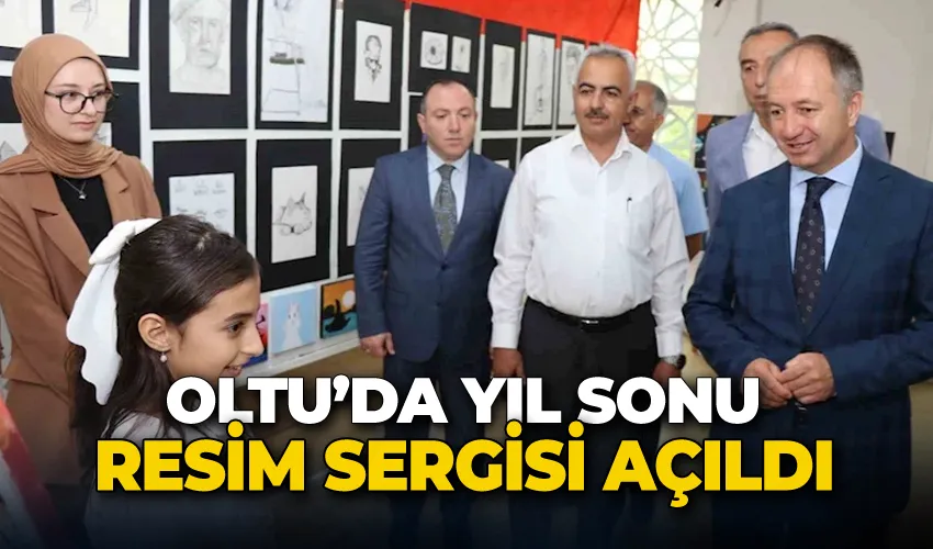 Oltu’da yıl sonu resim sergisi açıldı