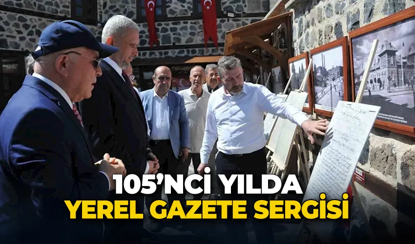 105’nci yılda yerel gazete sergisi