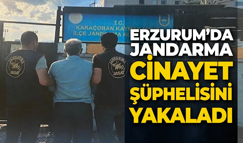 Jandarma cinayet şüphelisini yakaladı