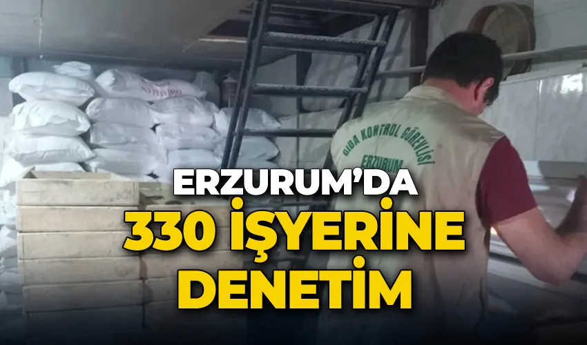 Erzurum’da 330 işyerine denetim