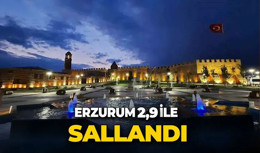 Erzurum 2,9 ile sallandı