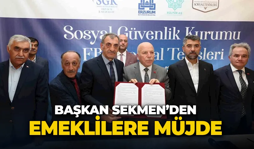 Başkan Sekmen’den emeklilere müjde