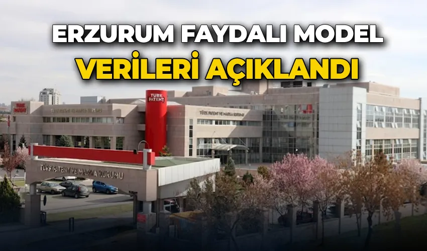 Erzurum faydalı model verileri açıklandı