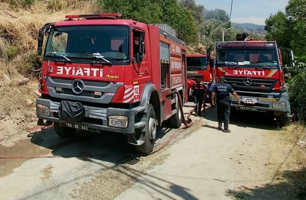 Odunluk yangını korkuttu