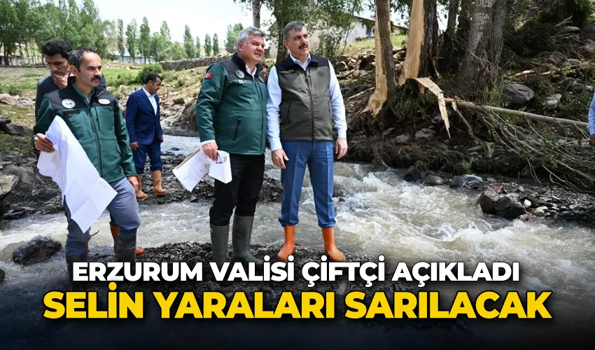 Vali Çiftçi: “Devlet selin yaralarını saracak”