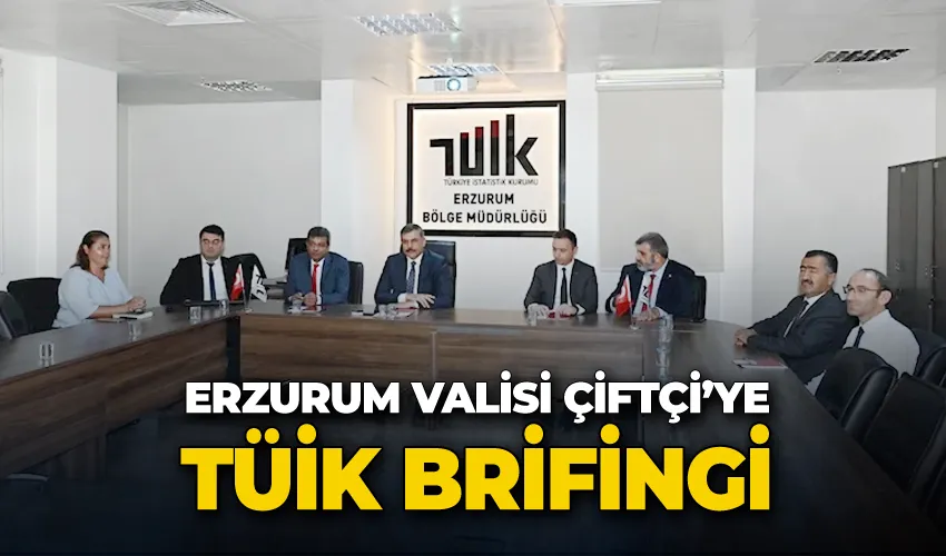 Vali Çiftçi’ye TUİK brifingi