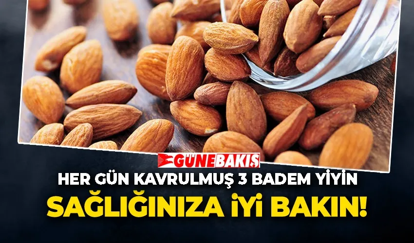Her Gün Kavrulmuş 3 Badem Yiyin, Sağlığınıza İyi Bakın! 