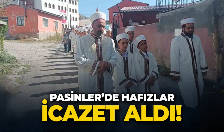 Pasinler’de hafızlar icazet aldı