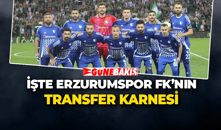 İşte Erzurumspor FK’nın transfer karnesi