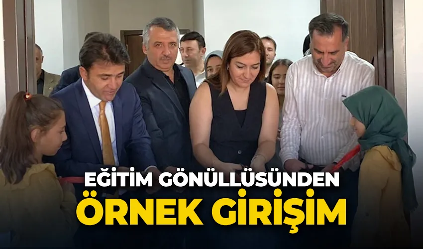 Eğitim gönüllüsünden örnek girişim