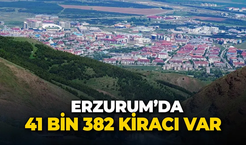 Erzurum’da 41 bin 382 kiracı var