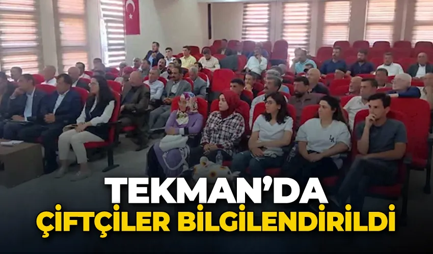 Tekman’da tarımsal desteklemeler konusunda bilgilendirme toplantısı yapıldı