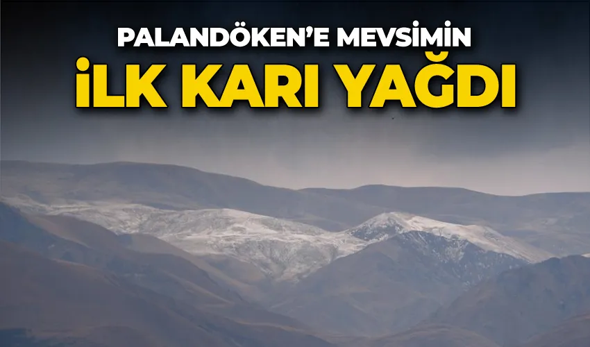 Palandöken’e mevsimin ilk karı yağdı