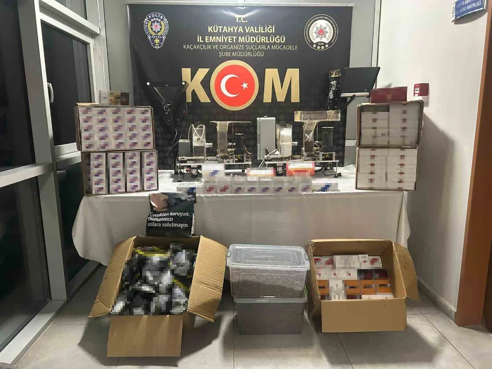 Kütahya’da kaçak tütün operasyonu