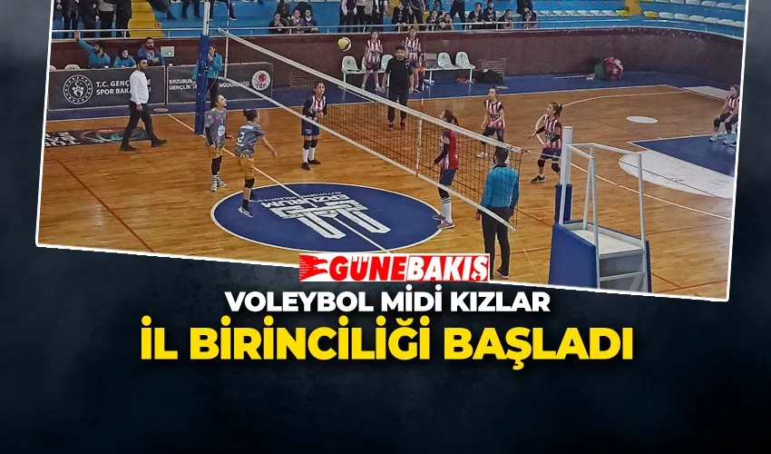 Voleybol Midi Kızlar İl Birinciliği Başladı