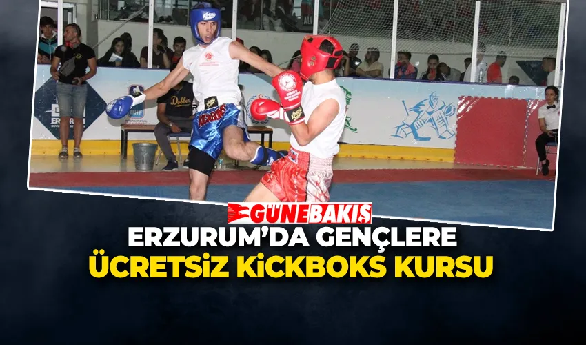 Erzurum’da Gençlere Ücretsiz Kickboks Kursu