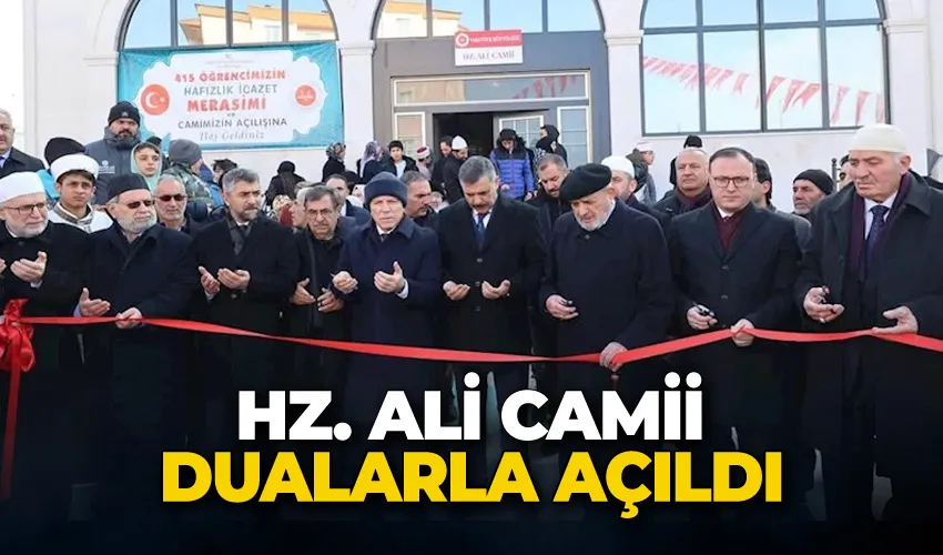 Hz. Ali Camii dualarla açıldı