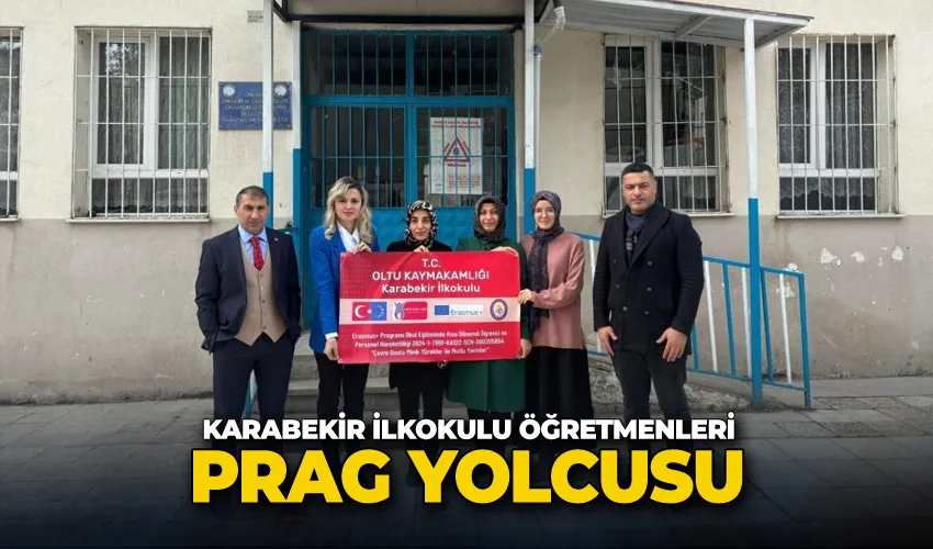 Karabekir ilkokulu öğretmenleri Prag yolcusu