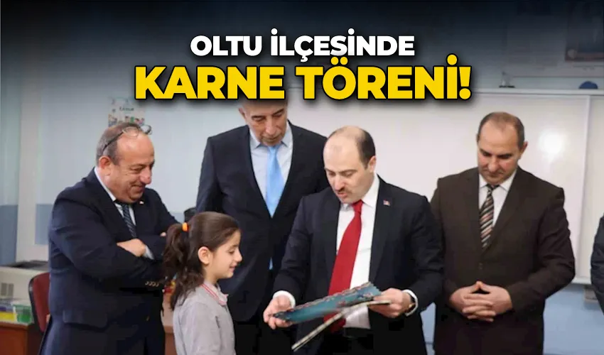 Oltu’da karne töreni