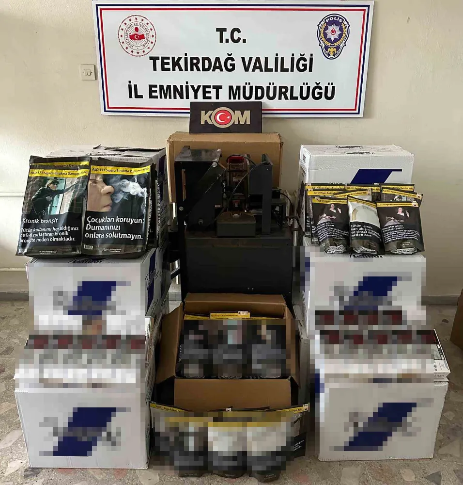 Tekirdağ’da kaçak tütün operasyonu