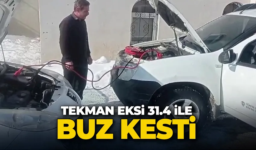 Tekman eksi 31.4 ile buz kesti
