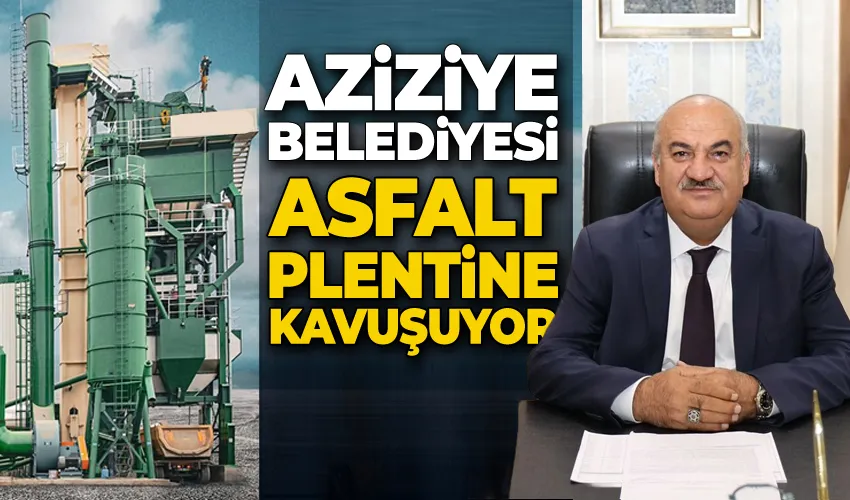 Aziziye asfalt plentine kavuşuyor  